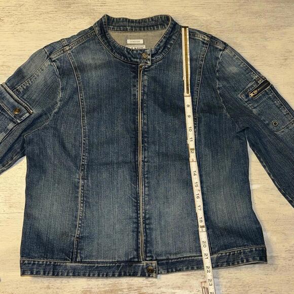 EUC Vintage 90s Y2K era Old Navy Denim Cargo Utility Jean Jacket - Picture 5 of 8